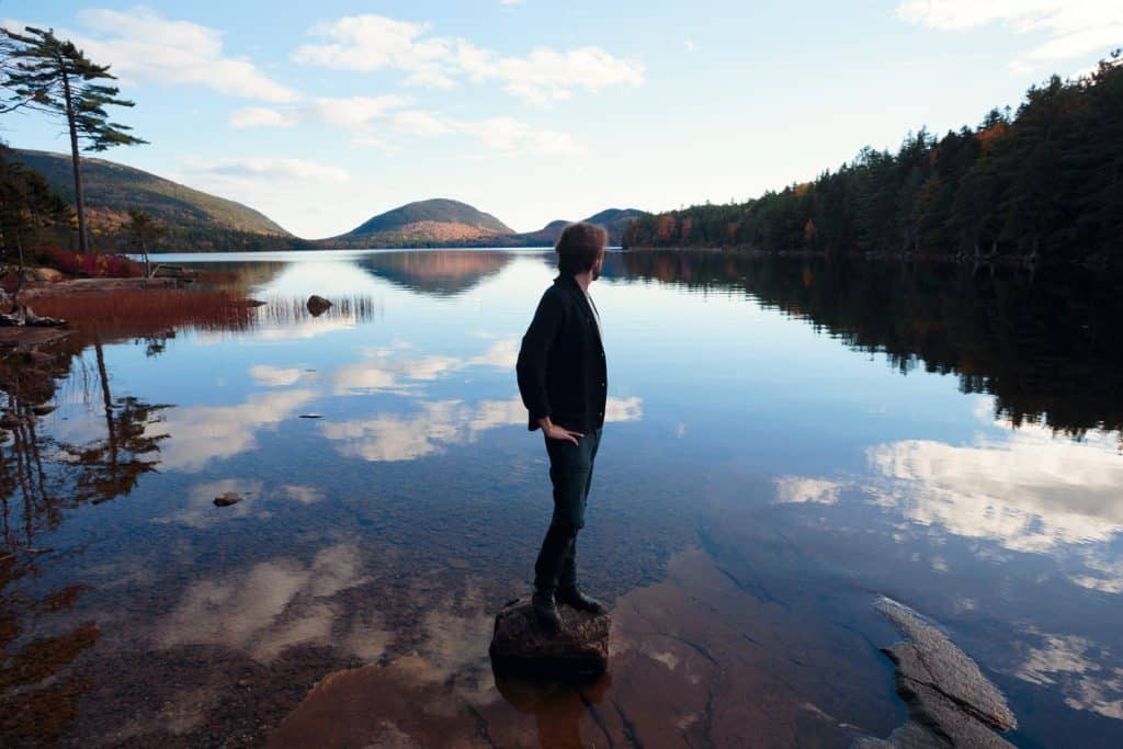 Eagle Lake Acadia National Park Selfie