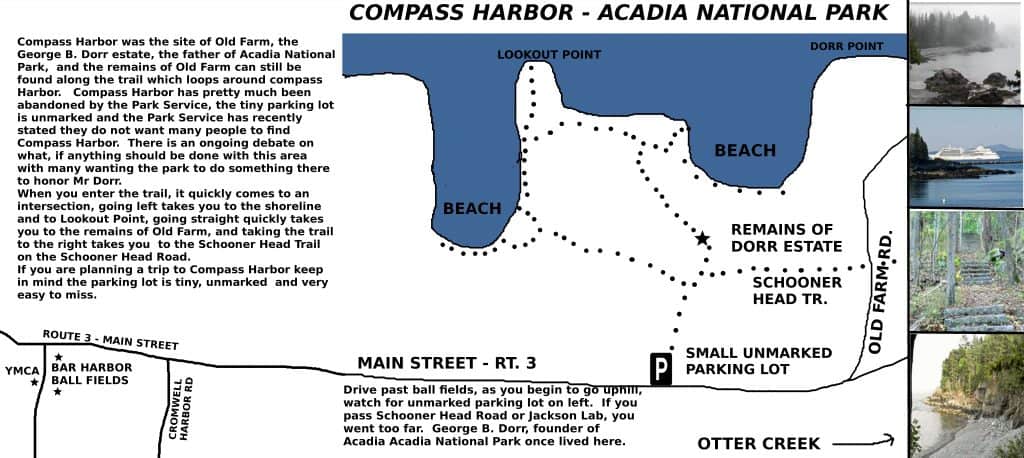 Compass Harbor Trail Map Haunted Maine
