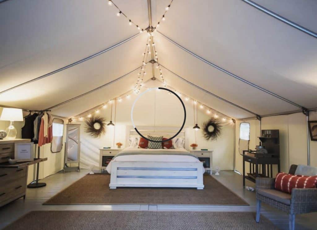 Glamping Tent at Sandy Pines Campground