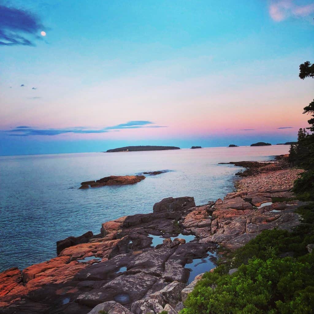 McClellan Park Coast Beach sunset Milbridge Maine