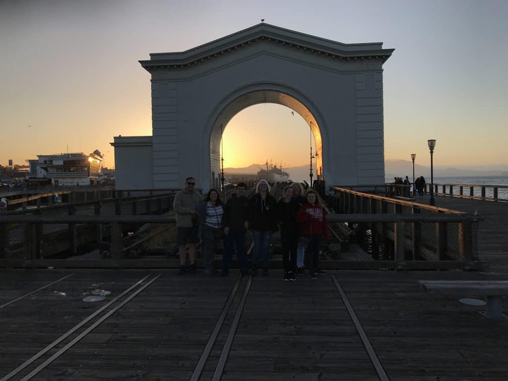San Francisco Fisherman's Wharf Sunset Picture.
