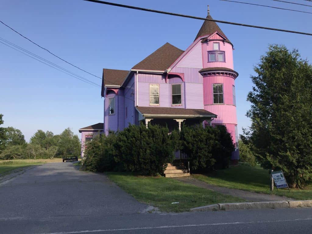 Purple Victorian Queen AnneHome off Main Street