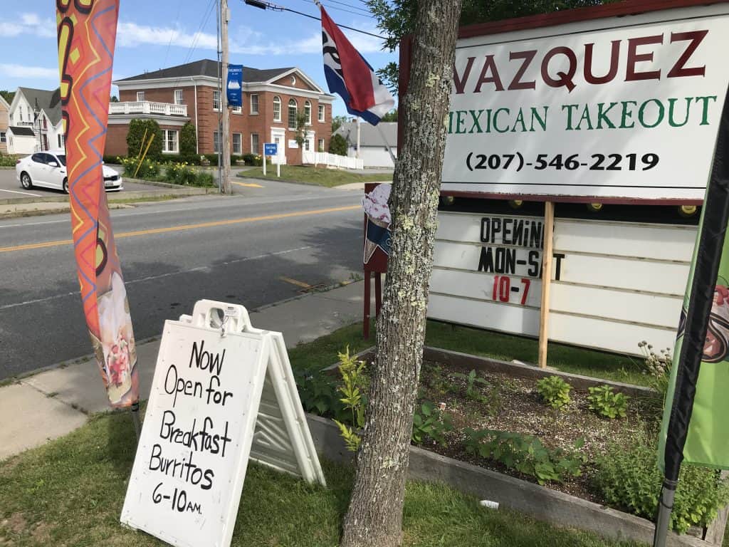 Vasquez Mexican Restaurant in Milbridge