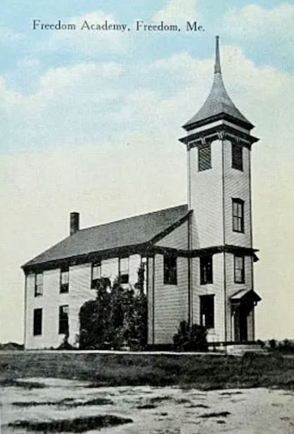 Freedom Maine Town Postcard